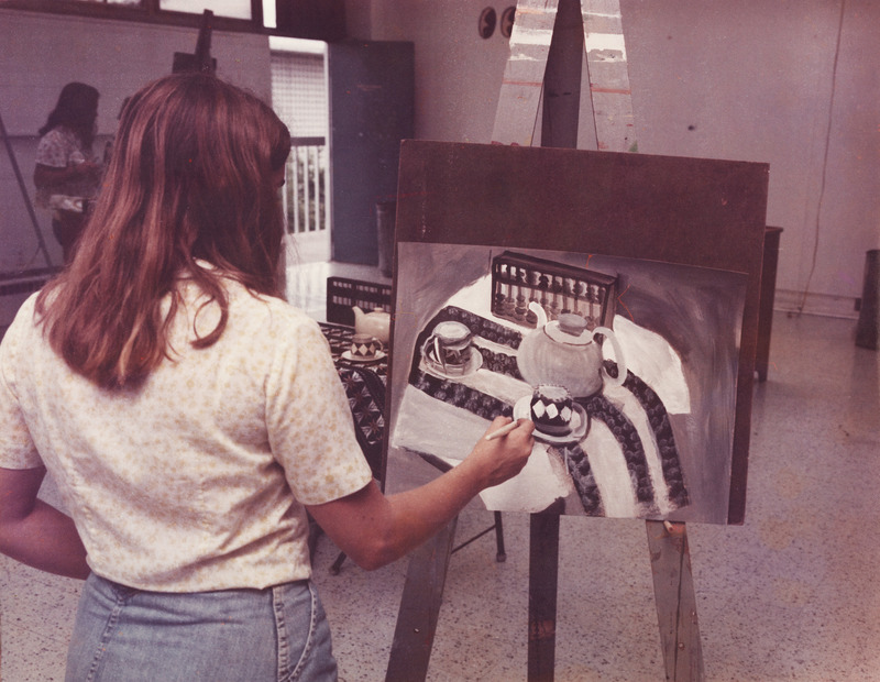 Art Student Painting Still-Life