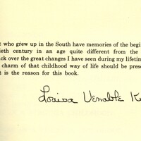 Louisa Venable Kyle Dedication